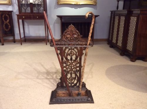 A Cast Iron Victorian Period Umbrella/stick Stand Probably by Coalbrookdale.