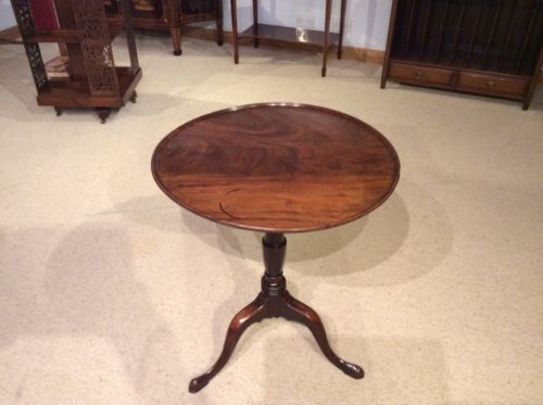 A Mahogany George III Period Snap Top Circular Table