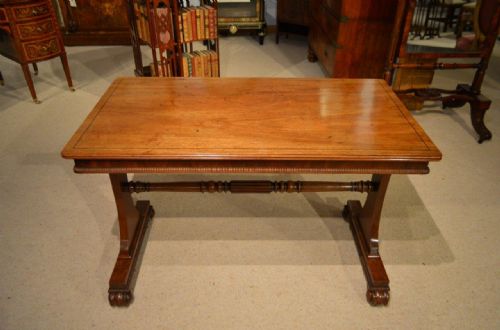 A Mahogany Regency Period Country House Antique Library Table