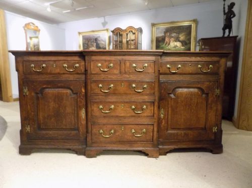 A Good George III Period Oak Lancashire Dresser Base