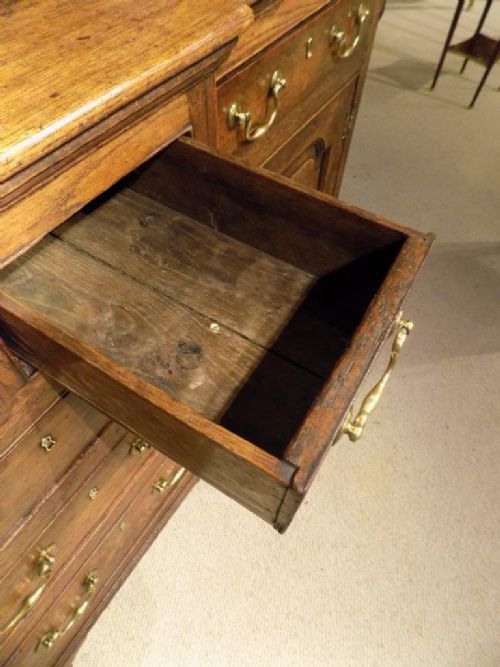 fig 1. A good George III Period Oak Lancashire dresser base