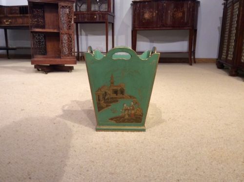 A 1920s Chinoiserie Antique Waste Paper Bin.