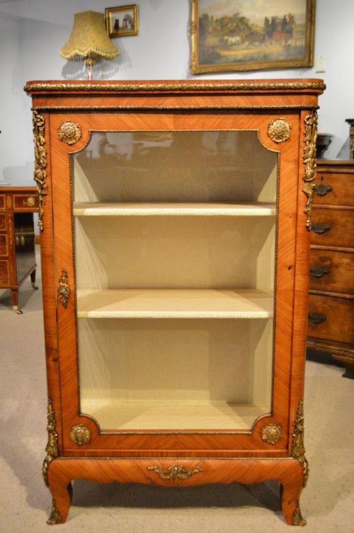 A French 19th Century Period Kingwood and Ormolu Mounted Pier Cabinet.