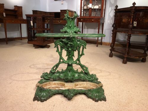 A Victorian Period Coalbrookdale Cast Iron Umbrella/stick Stand.