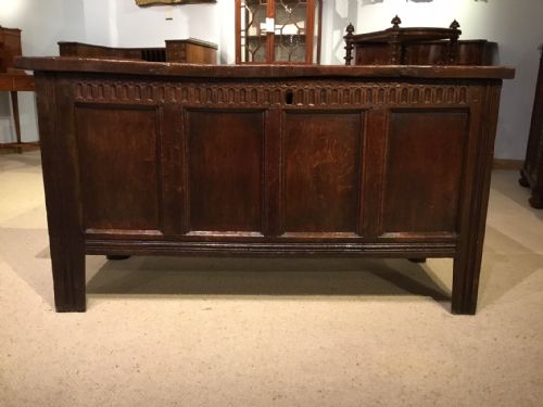 A Good English Oak 17th Century Coffer
