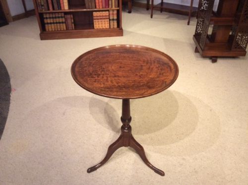 A Mahogany George III Period Dished Top Tripod Table.