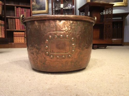 A Copper 19th Century Antique Log Bin