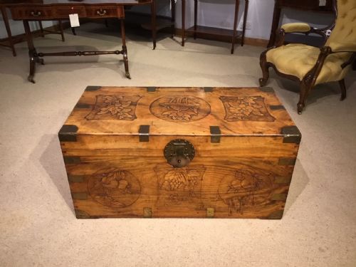 A 19th Century Chinese Export Camphor Trunk