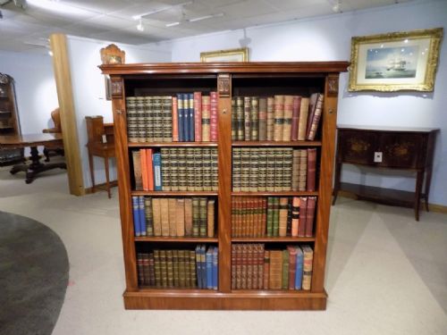 A Fine Quality Mahogany Victorian Period Open Bookcase by Maple & Co
