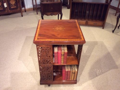 A Fine Quality Mahogany Edwardian Period Revolving Bookcase