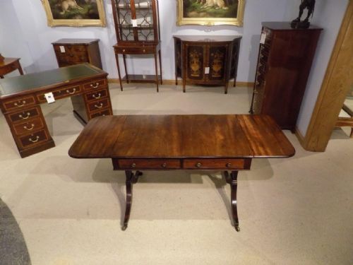 A Good Cuban Mahogany George III Period Antique Sofa Table