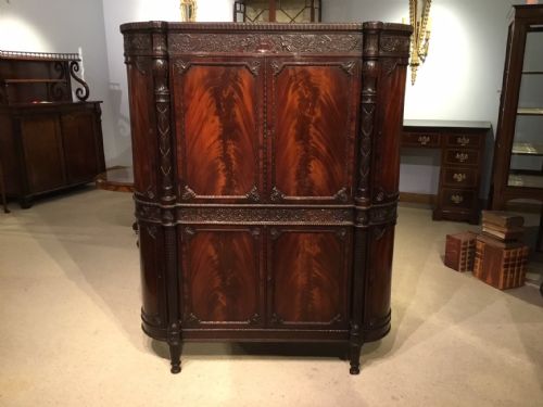 A Superb Exhibition Quality Mahogany Late 19th Century Side Cabinet