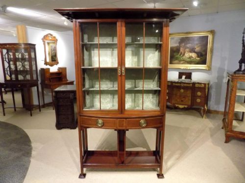 A Fine Quality Mahogany Arts & Crafts Period Cabinet by Shapland & Petter of Barnstaple.
