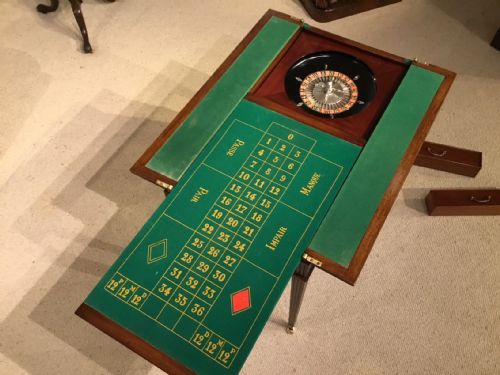 A Highly Unusual and Rare Walnut Edwardian Period Metamorphic Roulette