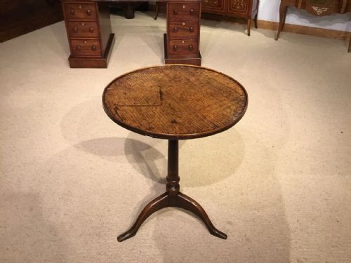 A Primitive Oak 18th Century Tripod Table