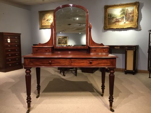 A Good Mahogany Victorian Period Gillows Dressing Table.