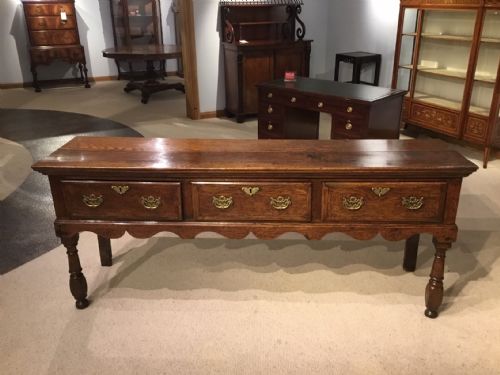 A Good Oak George III Period Antique Dresser Base.