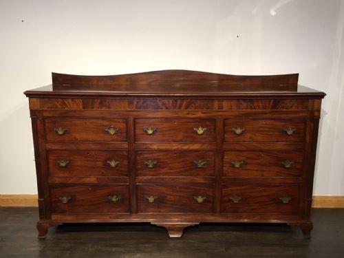 An Early 19th Century Mahogany Lancashire Mule Chest