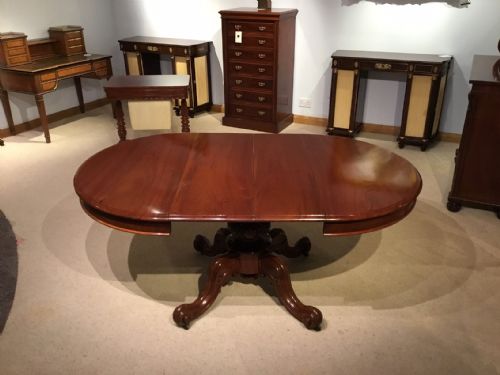 A Mahogany Victorian Period Extending Dining Table