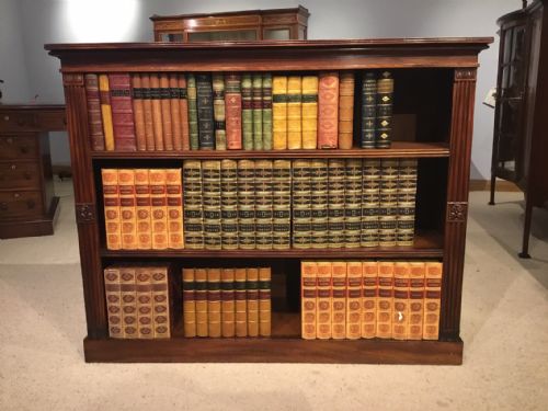 A Cuban Mahogany Regency Period Antique Open Bookcase.