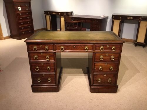 A Mahogany Victorian Period Antique Writing Desk
