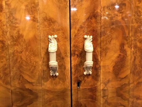 fig 1. A superb burr walnut Art Deco Period dining suite