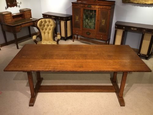 A Rare 6ft 6"  Oak Arthur Simpson Arts & Crafts Period Dining Table