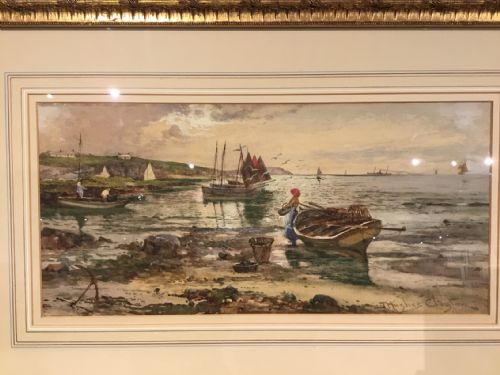 fig 1. A Good Pair of Edwardian Period watercolours by J. Hughes Clayton