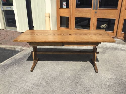 A 6ft 19th Century Pine Antique Farmhouse Table