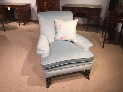 A Beautiful Late Victorian Period Howard Style Armchair.