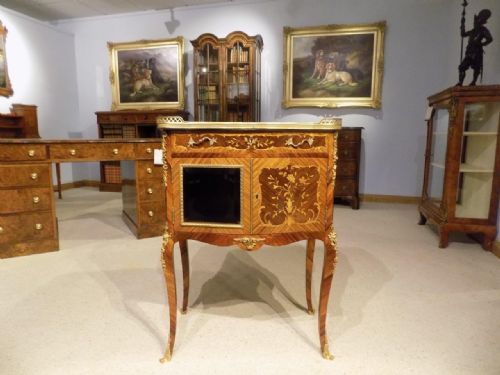 A Kingwood, Rosewood & Marquetry Inlaid French Side Cabinet.