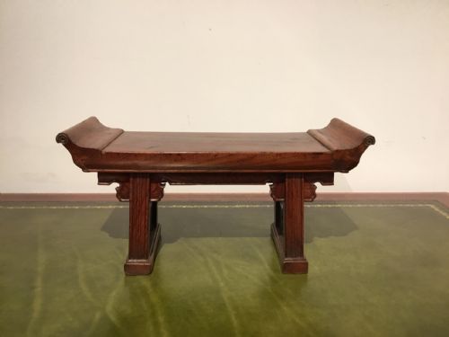 A Well Patinated Chinese Elm Miniature Altar Table