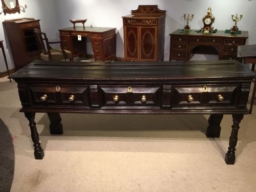 A Dark Oak Early 18th Century Antique Dresser Base