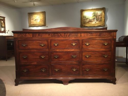 A Mahogany Early 19th Century Lancashire Mule Chest