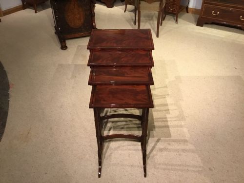 A Fine Quality Mahogany Edwardian Period Quartetto Nest of Tables