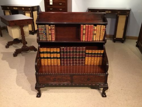 A Mahogany Regency Period Waterfall Bookcase