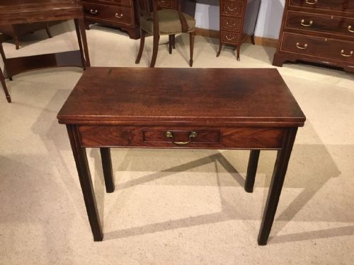 A Good George II Period Cuban Mahogany Antique Tea Table