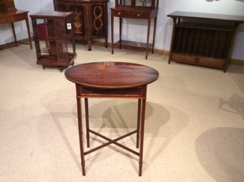 A Mahogany Late George III Period Oval Occasional Table.