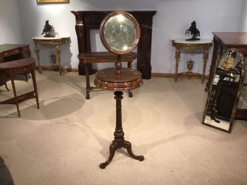 A Mahogany Victorian Period Adjustable Gentleman's Shaving Stand