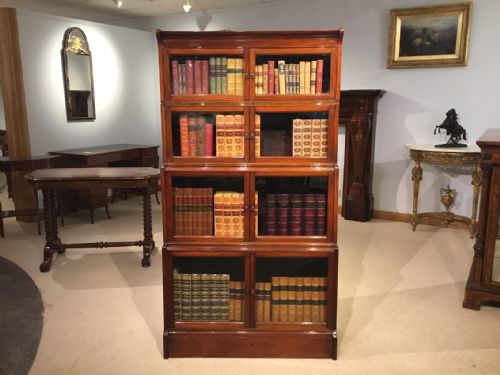 A Mahogany 1920s Period "Oxford" Barristers Bookcase