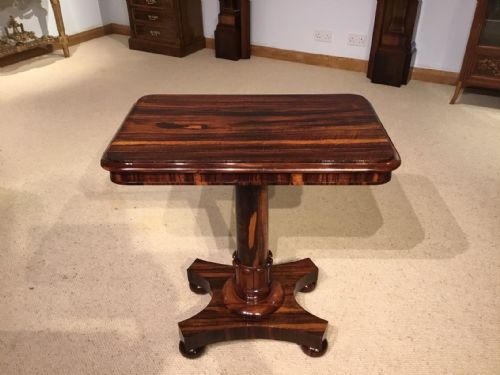 A Beautiful Goncalo Alves William IV Period Antique Wine Table