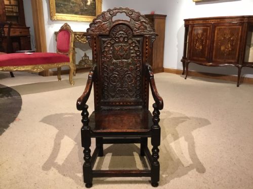 A Wonderful and Rare Oak 17th Century Jacobean Period Child's Chair