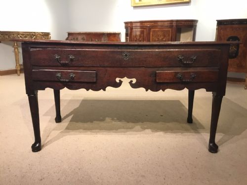 fig 1. An oak George III Period side table