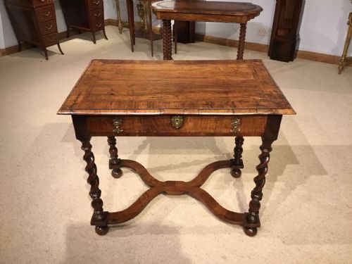 A William & Mary Period Walnut Side Table
