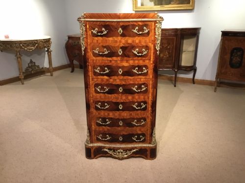 A Fine Quality 19th Century French Kingwood & Tulipwood Semanier