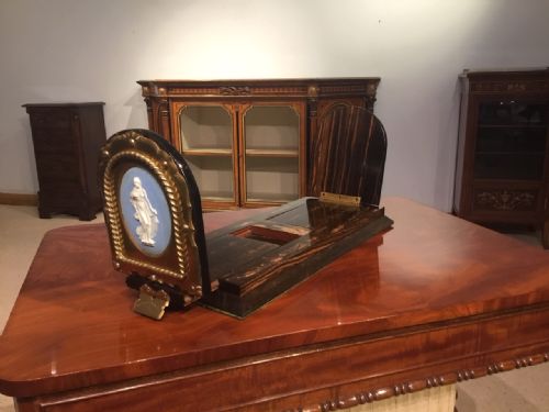A Victorian Period Corromandel and Brass Book-slide
