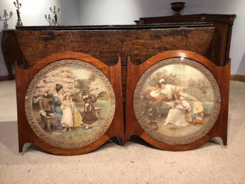 A Pair of Edwardian Period Mahogany Framed Prints