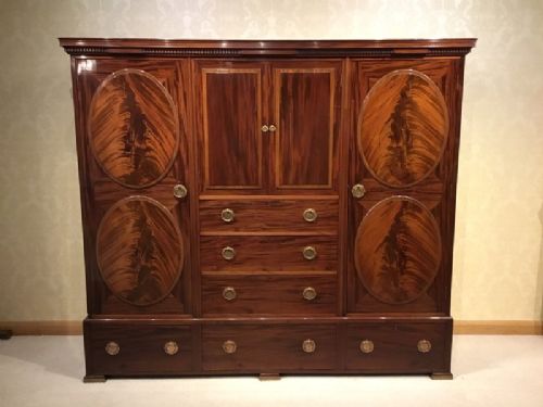 A Mahogany Arts & Crafts Period Antique Wardrobe by Morris & Co