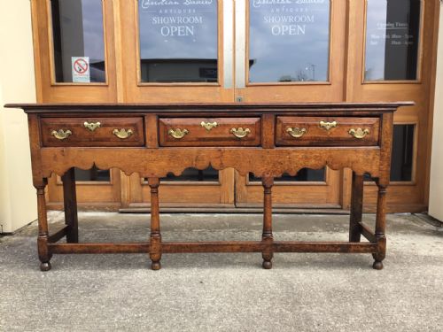 An Oak George III Period Dresser Base
