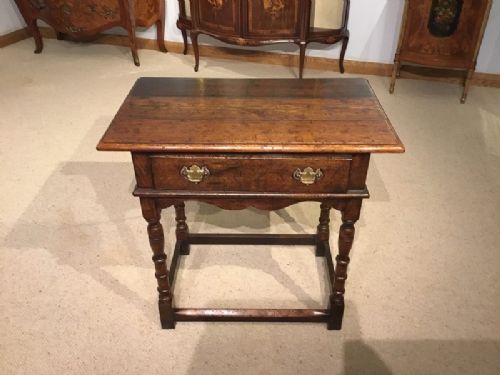 An Oak 1920s Period William & Mary Style Side Table